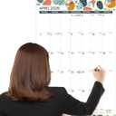 SUNEE 2026 Wall Calendar Extra Large 17"x27", 21 Month Calendar (Ends December 2027), Vertical Large Monthly Calendar 2026-2027 for Wall, Seasons Color