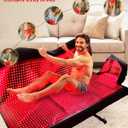 Red Light Therapy Mat for Full Body 87.4"x33" Infrared Red Light Blanket with 2874 (660nm & 850nm) LEDs for Home Use