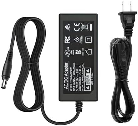 24V 2.5A Power Supply for Dymo 400 450 4XL 550 5XL 310 315 320 330 450SE Label Thermal/Twin Turbo/Turbo Labels/Duo/LabelWriter Printer Power Cord, UL Listed
