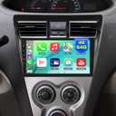 [4G+64G] 8 Core Car Radio for Toyota Yaris Vios 2007 2008 2009 2010 2011 2012 - Android 13 Touch Screen Stereo, DSP 32 EQ Audio/IPS Screen/Carplay/Android Auto/SWC/BT 5.0/WiFi