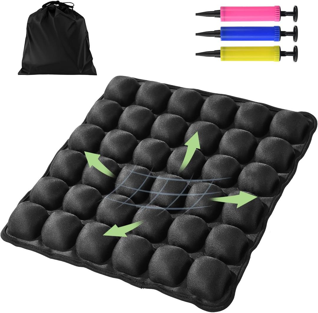 Sondur Travel Cushion Airplane seat, Portable Inflatable Travel Seat Cushion for Long Flights, Office Chair, Wheelchair, Cars, Home Living, Ergonomic Comfort Support