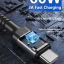 USB C to USB C Cable 10FT, 2Pack USB C Charger Cable, Long Type C Fast Charging Cable Nylon Braided USBC Charger Cord Compatible with iPhone 17/16/15/Pro/Plus/Pro Max/Samsung Galaxy S23/LG and More