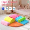 8 Piece Toddler Climbing BlocksSoft Play Climbing Toys Indoor for Toddlers Ideal Crawling and Exploration Play Set for Baby Gym/Toddler Playground (Rainbow Color, 6pcs)