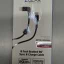 ZGEAR 8FT Braided 90° Sync & Charge Cable