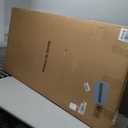 KLAKLA Living Room Wall Art - Navy Blue Abstract Large Paintings Artwork Picture Framed Canvas Bedroom Office Home Decoration Huge Art Work for Wall Decor - 58x29 Inches (Blue-White-Gray + Black frame)