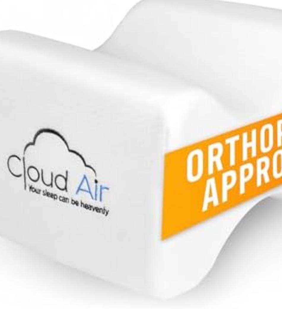 Vaunn Medical Side Sleeper Memory Foam Knee Pillow and Leg Positioner Cushion to Soothe Back, Leg and Hip Discomfort