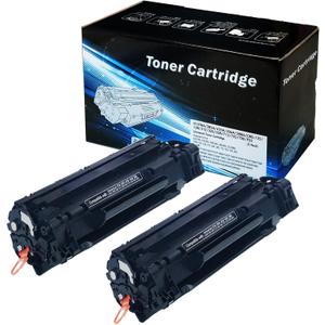 2INKJET Compatible Toner Cartridge Replacement for Canon 128 CRG128 (3500B001AA) (Black, 2-Pack)