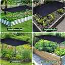 Garden Shade Cloth Kit for Raised Beds, 78.7"x39.4" Garden Shade Cloth for Plant Heat Protection, 85% Plant Sun Shade Cloth with Poles Raised Garden Bed Sunshade Cover for Outdoor Plants Vegetables