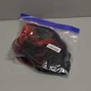 WECAN Black Red Gray Wig 28 Inches Long Black Red Wavy Wigs For Women Synthetic Hair Replacement Wigs Halloween Cosplay Daily Party Heat-Resistant Fiber Wig