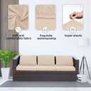 Outdoor Cushion Covers Set,8PCS Patio Furniture Couch Seat Slipcovers, Replacement for Sofa Sectional Chair(CoverOnly)