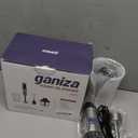 Ganiza Immersion Blender 5 in 1 Hand Blender Max 1000W Heavy Duty Motor, 16 Speed Mode Handheld Blender Stainless Steel Blade With 800ml Mixing Beaker, 600ml Chopper, Whisk and Milk Frother