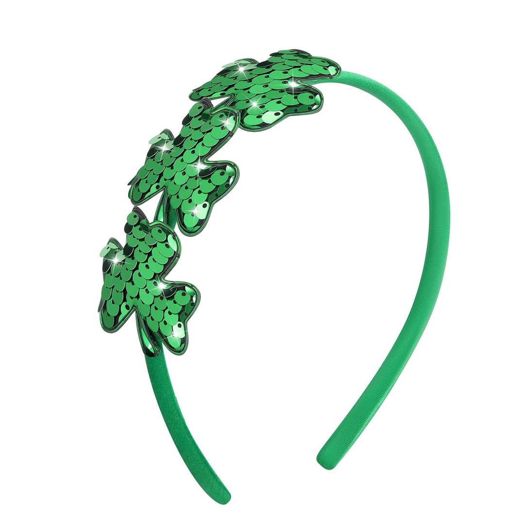 2 x St Patrick's Day Hairbands Cute Green Shamrock Design Fashionable Headband for Women St Patrick's Day Party Favour Decoration Hair Accessories Supplies 1Pcs