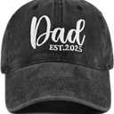 Mr and Mrs Hat, Wedding Gifts for Bridal Shower Bachelorette Party Engagement Honeymoon, Adjustable Hat for Couples (Black)