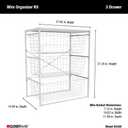 ClosetMaid Wire Basket 3 Drawer Organizer Unit with Shelf for Pantry, Closet, Clothes, Linens, Sturdy Steel, Easy Assembly, White, 14.09"D x 27.24"W x 21.64"H