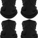 ROXUN 4 Pack Neck Gaiter, Cooling Breathable Face Mask UV Protection Scarf Hiking Bandana for Men/Women