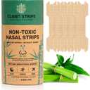 Nasal Strips for Snoring, Congestion & Sleeping  Natural & Bamboo FiberMade Nose Strips for Breathing  Snore Stopper & Sleep Aid to Improve Breathing  PFAsFree Nose Tape for Sleeping  30pcs