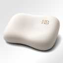 Cervical Neck Pillow for Memory Foam  Soft Ergonomic Side Sleeper Pillow for Neck Pain Relief, Ice Silk Zipperless Pillowcase, Eco-Friendly and Durable Material (White)