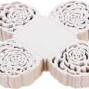 Alipis Hollow-Out Chocolate Packaging Tray 1.4 Inch Paper Truffle Liners for Wedding Party Candy Separating Tray 50Pcs