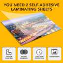 180 PCS Self-Adhesive Laminating Sheets, 9 x 12 Inches Self Adhesive Contact Paper, No Heat No Machine Needed Self Sealing Laminate Sheets