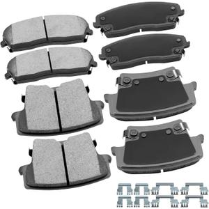 cciyu D1056 D1057 Front & Rear Professional Ceramic Brake Pads Set fit For 2005-2019 For Chrysler 300,2009-2019 For Dodge Challenger,2006-2019 For Dodge Charger,2005-2008 For Dodge Magnum