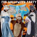 Unisex Adult Onesie Pajamas Animal One Piece Snug Fit Halloween Costume Sleepwear Homewear (Red, M)