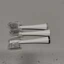 Replacement Brush Heads for Waterpik Sonic Fusion 2.0 - Flossing Toothbrush Head for Water pik with Color-Coded Rings & Hygienic Caps - 3 Pack White Soft Bristles - Compact Size