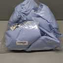 ZPECC Twin Flat Sheet Only 6 Pack, Durable Light Blue Top Bed Sheets Hypoallergenic Soft Brushed Microfiber Color-Coded Label, 66"x96"