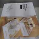 2 Pack Pull Out Cabinet Organizer, Slide Out Drawers for Cabinets, Peel and Stick, Heavy Duty Shelves for Kitchen, Cupboard, Pantry, Bathroom (16.5"D*11.8"W*3.94"H-Black)