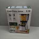 EanOruus 3-in-1 Cold Press Juicer, Juicer Machines with 6.5" Extra Large Chute, 100oz Large Capacity, AC Motor, Perfect for Juice, Nut Milk & Sorbet, Bright White