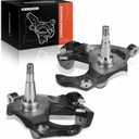 A-Premium Set of 2 Front Suspension Steering Knuckle Level Kit, 4" Lift Spindles Compatible with Chevrolet & GMC Model - Tahoe 1995-1999, Yukon 1995-1999, C1500/C2500 1988-1998, C1500 Suburban, RWD
