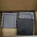 Upgrade Gray Rubber Door Stops Doorstop, Rubber Door Stoppers Wedge, Doors Stops for Door, Rubber Doors Stopper Wedge (Gray)