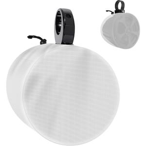 2 Pack Boat Speaker Covers, 900D Waterproof Wakeboard Tower Speaker Cover, Marine Grade UV Resistant Polyester Fabric, 10" H x 10" W x 12" D, Gray