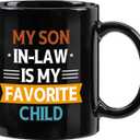 Gifts for Son in Law, Son in Law Christmas, Fathers Day, Birthday Gift, Coffee Mug from Mother-in-Law or Father-in-Law, 11 Oz-Black