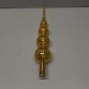 Gejoy Mercury Glass Finial Christmas Tree Topper 15 Inches Vintage Spherical Xmas Tree Topper Tall Mid Century Christmas Ornament for Home Xmas Party Decorations(Gold)