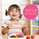 Elk and Friends Kids 6.7 Porcelain Divided Plates with Silicone Suction Sleeves | Suitable for Babies/Kids/Toddlers | Microwave & Dishwasher Safe | Non Slip | Snack Dishes | 4 Pack (Blush/Lilac/Sage/MistyBlue)