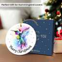8 x Hummingbird Christmas Ornament 2025 - Hummingbird Ornaments for Christmas Tree, Gifts for Girls, Friends, Humming Bird Christmas Decorations 2025, Bird Gifts for Bird Lovers Women