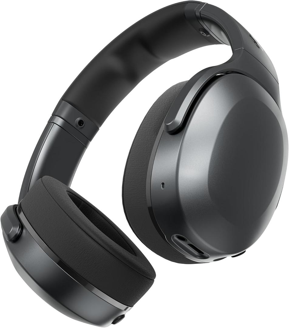 Skullcandy Crusher 540 Active Wireless Bluetooth Headphones with Multi-Sensory Bass, Noise Isolating Over-Ear Fit, Sweat and Water Resistant, 40 Hours Battery, Microphone for iPhone Android - Coal