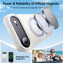 for iPhone Air Case with Stand,Fits MagSafe,Military Drop Protection,Build in Kickstand,iPhone Air Phone Case 6.5" Matte White