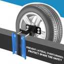 GADFISH Spare Tire Carrier,Spare Tire Mount Boat Trailer Carrier Bracket,Heavy Duty Lock Holder,Fits 4 & 5 & 6 Lugs Trailer Wheels on 4", 4.5'', 4.75'', 5'' and 5.5'' Bolt Patterns,Holds up to 150 Lbs