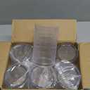 Khen Plastic Hobnail Drinking Highball Glasses Set of 6 Clear Color Cups 14oz, Shatterproof & Unbreakable Acrylic Beaded Design, BPA-Free, Dishwasher Safe Indoor/Outdoor Drinkware Water, Cocktails