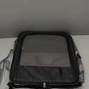 Suertree Cat Carrier for 2 Cats, Pet Travel Carrier for Cats and Small Dogs Up to 45 Lbs, Bowls, and Locking Zippers (15.9*14.5*15.5in (Single Carrier), Grey-1)