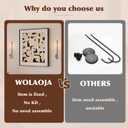 Metal Wall Candle Sconce Holder Set of 2 Wall Mount Candle Holder Pillar Holder Black Modern Wall Candle Sconces Hanging for Living Room Farmhouse Fireplace Wedding