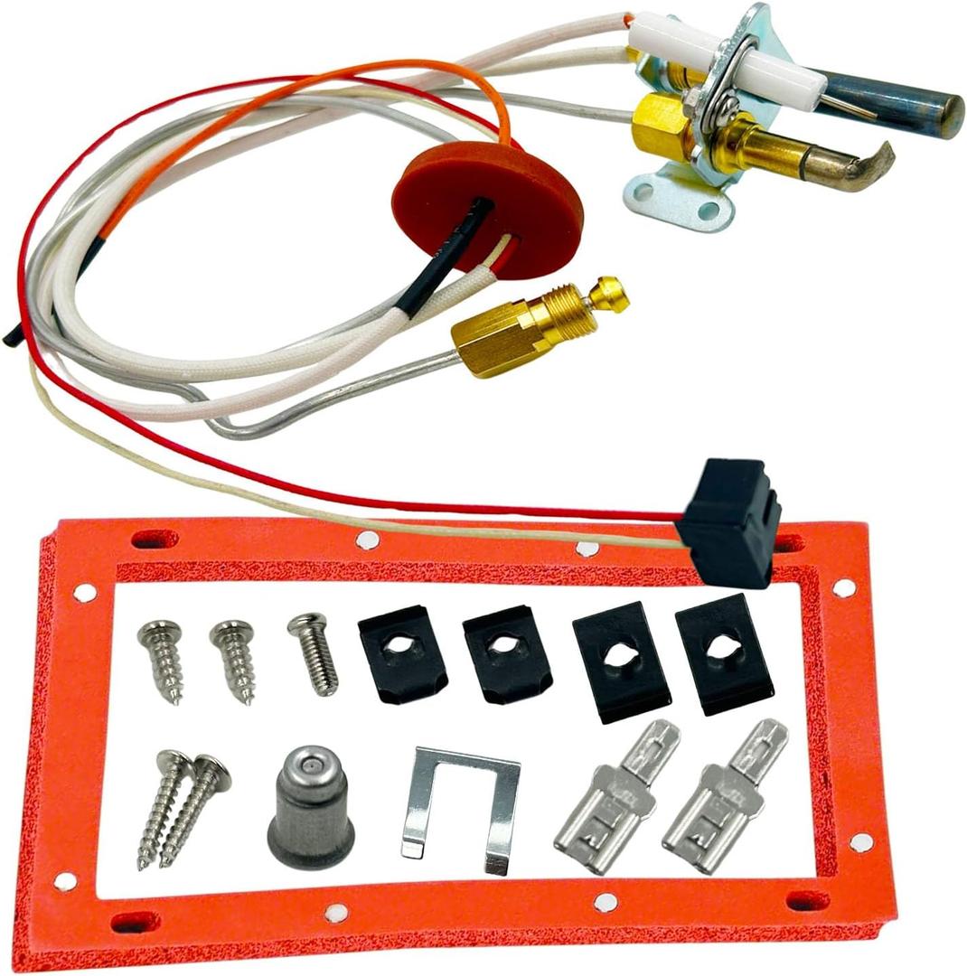MENSI Pilot Burner Assembly Replacement Replace for Kit SP20824,SP20754,SP21058,SP21059,SP20800 Compatible for Rheem, Ruud and Richmond Water Heaters, NG with LP Orifice