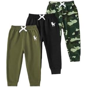 VEGGIEDOT Baby Boy Pants, Toddler Boy Sweatpants Newborn Baby Sweatpants 3 Pack Infant Boys Pants, Size: 18-24m