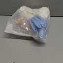 130Pcs Kitchen Playset, Toddler Pretend Cooking Play Pots, Pans, Utensils Cookware, Daily Food Fruit Veges, Shopping Storage Basket, Dessert, Prop Money, Learning Gift for Child (Blue)