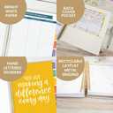 bloom daily planners New Undated Academic Year Teacher Planner & Calendar - 7 Period Lesson Plan Organizer Book with New Frosted Cover (9" x 11") - Learn with Joy