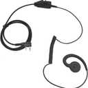 2 Way Radio Earpiece with Mic C Shape Swivel Headset Headphone 2 Pin K1 Ear Piece Walkie Talkie for Retevis Kenwood Baofeng Samcom Arcshell 007 rt22p 888s uv5r ar 152 ar-6