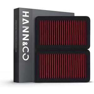 HANN&CO Washable And Reusable High Flow Cabin Air FilterGreater Than 15 Years of Service LifeUse a Split StructureSuitable For Jeep WranglerGladiator Replacement CF12450CP450VF2047HCC2143-X