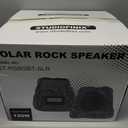 STUDIOFINIX 8" Rock Speakers Outdoor Waterproof - 5.3 Bluetooth Wireless Speaker Solar Powered Max Peak 240W for Garden,Patio,Deck,Pool,Backyard (Gray 1 Pair)