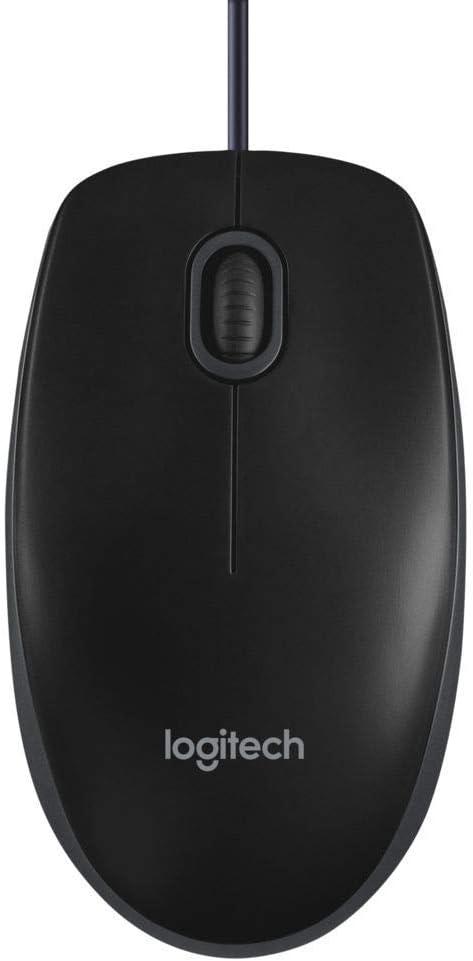Logitech B100 Optical Mouse For Business Black